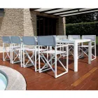 Zahradní stůl Rozkládací na 240 cm s hliníkovou konstrukcí - Geoffroy Viadurini