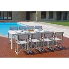 Zahradní stůl Rozkládací na 240 cm s hliníkovou konstrukcí - Geoffroy Viadurini