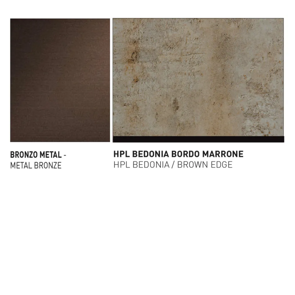 Zahradní stůl s hliníkovým sedákem Made in Italy - Plinto by Varaschin Viadurini