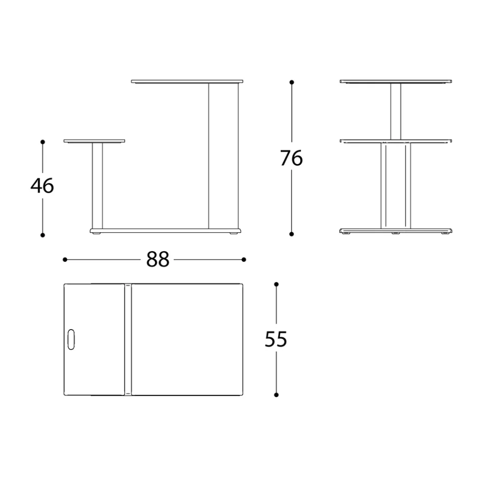Zahradní stůl s hliníkovým sedákem Made in Italy - Plinto by Varaschin Viadurini