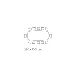 Keramický stůl a základní grafitová úprava Made in Italy - Kalhoty Viadurini