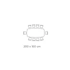 Keramický stůl a základní grafitová úprava Made in Italy - Kalhoty Viadurini