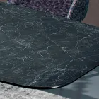 Leštěný řecký černý keramický stůl Made in Italy - Grotta Viadurini