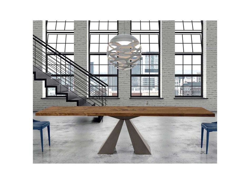 Moderní dřevěný stůl rozkládací až na 300 cm Made in Italy - Dalmatian Viadurini