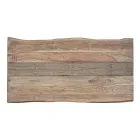 Stůl z akáciového dřeva s recyklovanou vložkou a Homemotion Steel - Zalma Viadurini