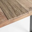 Stůl z akáciového dřeva s recyklovanou vložkou a Homemotion Steel - Zalma Viadurini