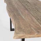 Stůl z akáciového dřeva s recyklovanou vložkou a Homemotion Steel - Zalma Viadurini