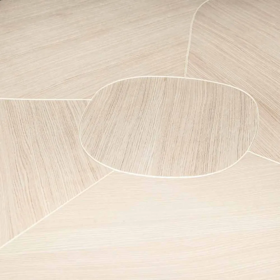 kartáčovaného dubového stolu s vosk Andy Viadurini