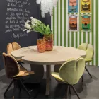 kartáčovaného dubového stolu s vosk Andy Viadurini