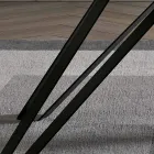 Stůl z dýhy z dřevěného uhlí a kovu Made in Italy - Meluso Viadurini