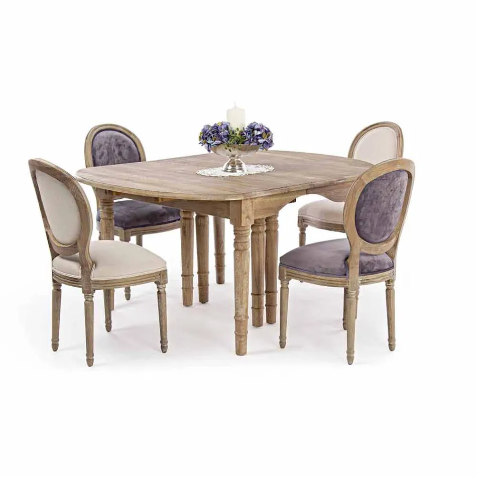 Roztažitelný stůl z masivního dřeva až 382 cm Homemotion - Brindisi Viadurini