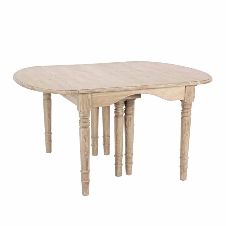 Roztažitelný stůl z masivního dřeva až 382 cm Homemotion - Brindisi Viadurini