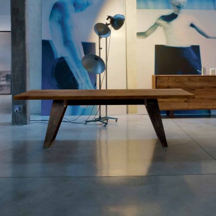 dřevěný stůl přírodní pevné olše moderní design, Antonio Viadurini