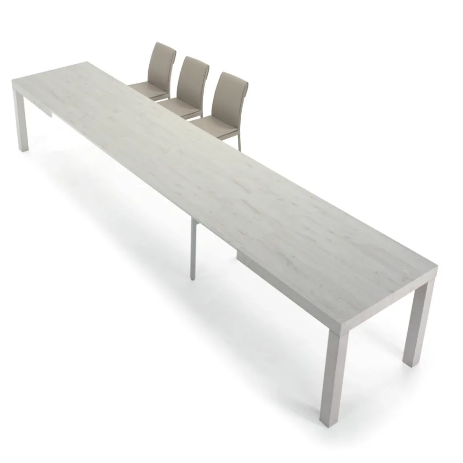 Rozkládací melaminový dřevěný stůl až do 470 cm Made in Italy – Gordito Viadurini