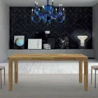 Rozkládací melaminový dřevěný stůl až do 470 cm Made in Italy – Gordito Viadurini