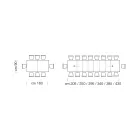 Rozkládací melaminový dřevěný stůl až do 470 cm Made in Italy – Gordito Viadurini