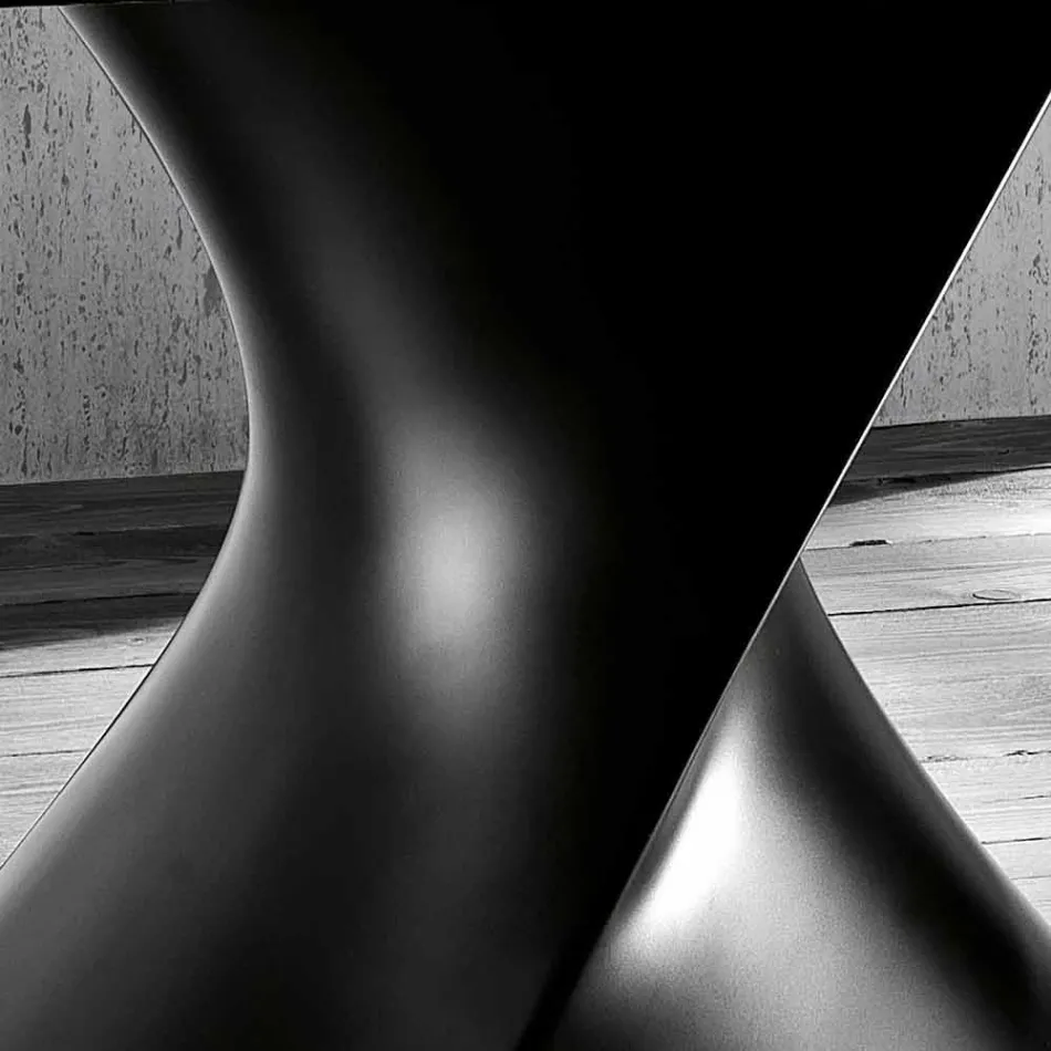 Tvrzené sklo stůl moderního designu vyrobené v Itálii, Clark Viadurini