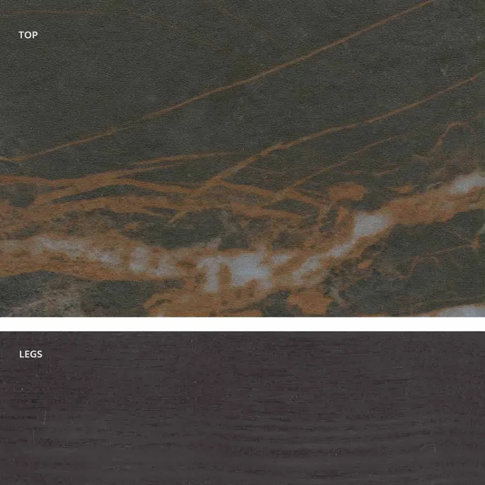 Moderní design skleněný keramický stůl vyrobený v Itálii, Egisto Viadurini