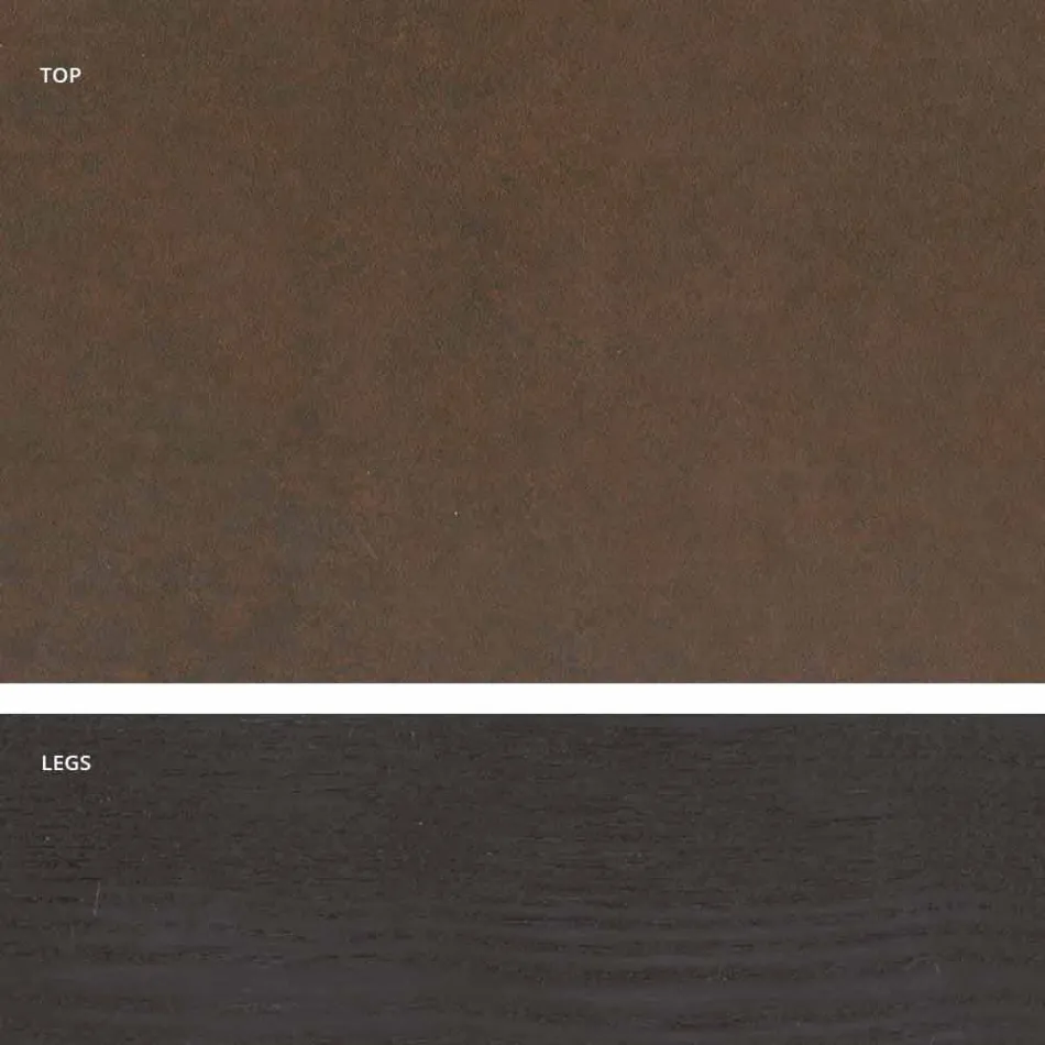 Moderní design skleněný keramický stůl vyrobený v Itálii, Egisto Viadurini