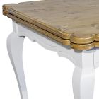 Rozkládací vnitřní stůl z jedle s tvarovanými rohy Made in Italy - Faramir Viadurini