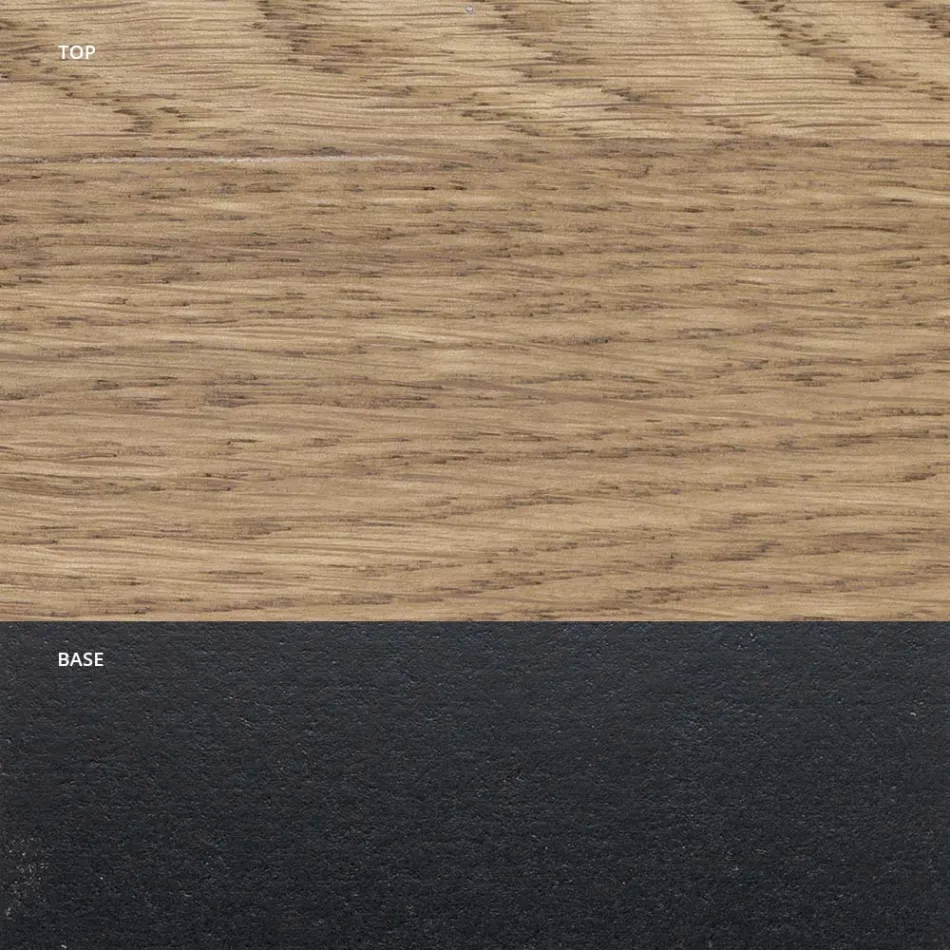 Rozkládací vnitřní stůl z masivního dřeva a kovu Made in Italy - Khal Viadurini