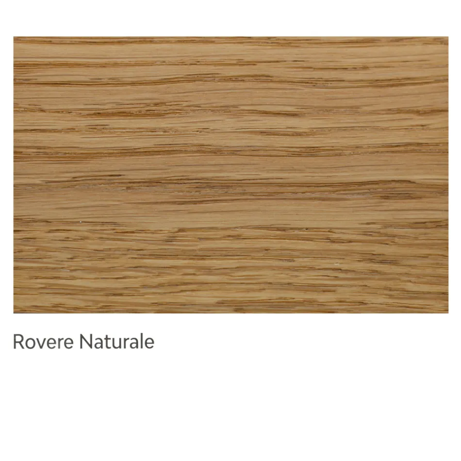 Vnitřní stůl s dubovou deskou a nohami Made in Italy - Geolier Viadurini