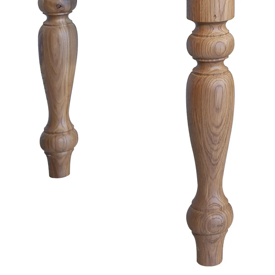 Pokojový stůl s dubovou deskou a nohami Made in Italy - Geolier Viadurini