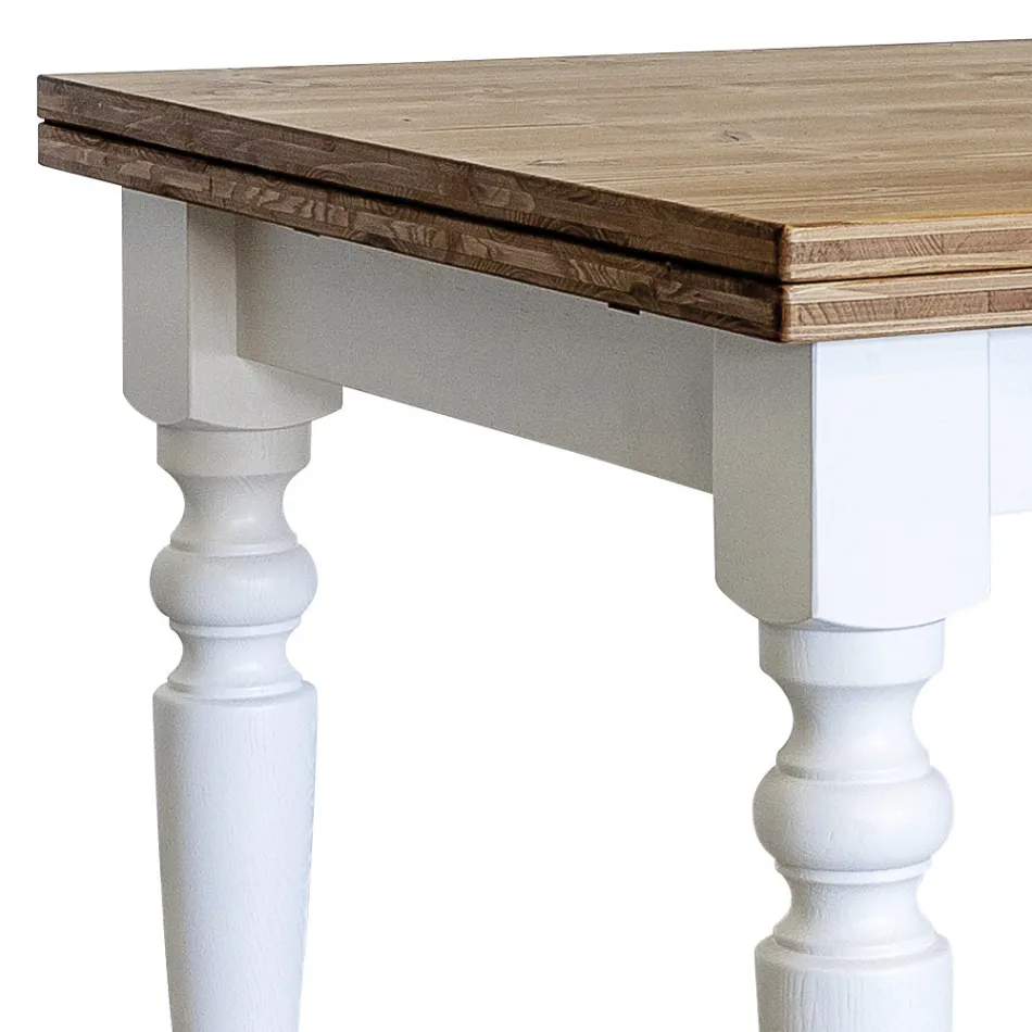 Rozkládací obývací stůl ze severské jedle Made in Italy - Benidorm Viadurini