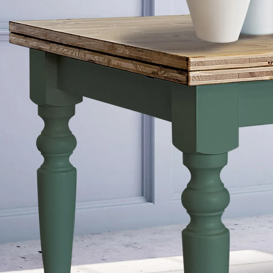 Rozkládací obývací stůl ze severské jedle Made in Italy - Benidorm Viadurini