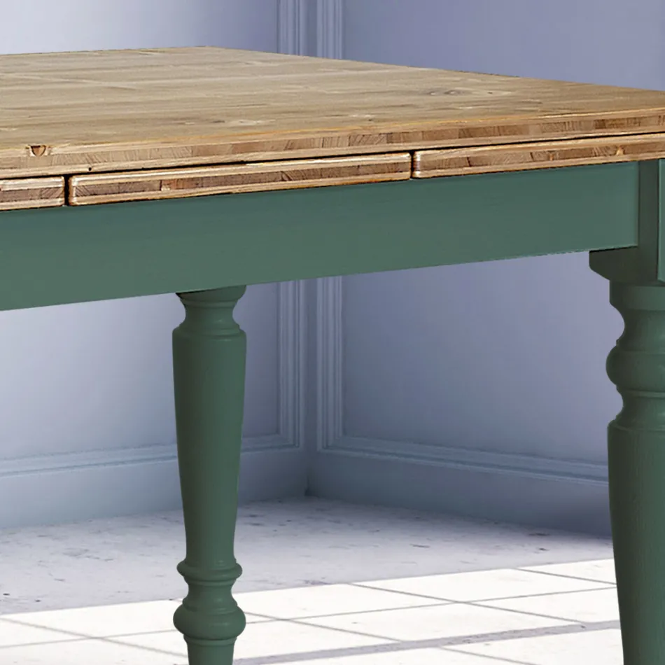 Rozkládací obývací stůl ze severské jedle Made in Italy - Benidorm Viadurini