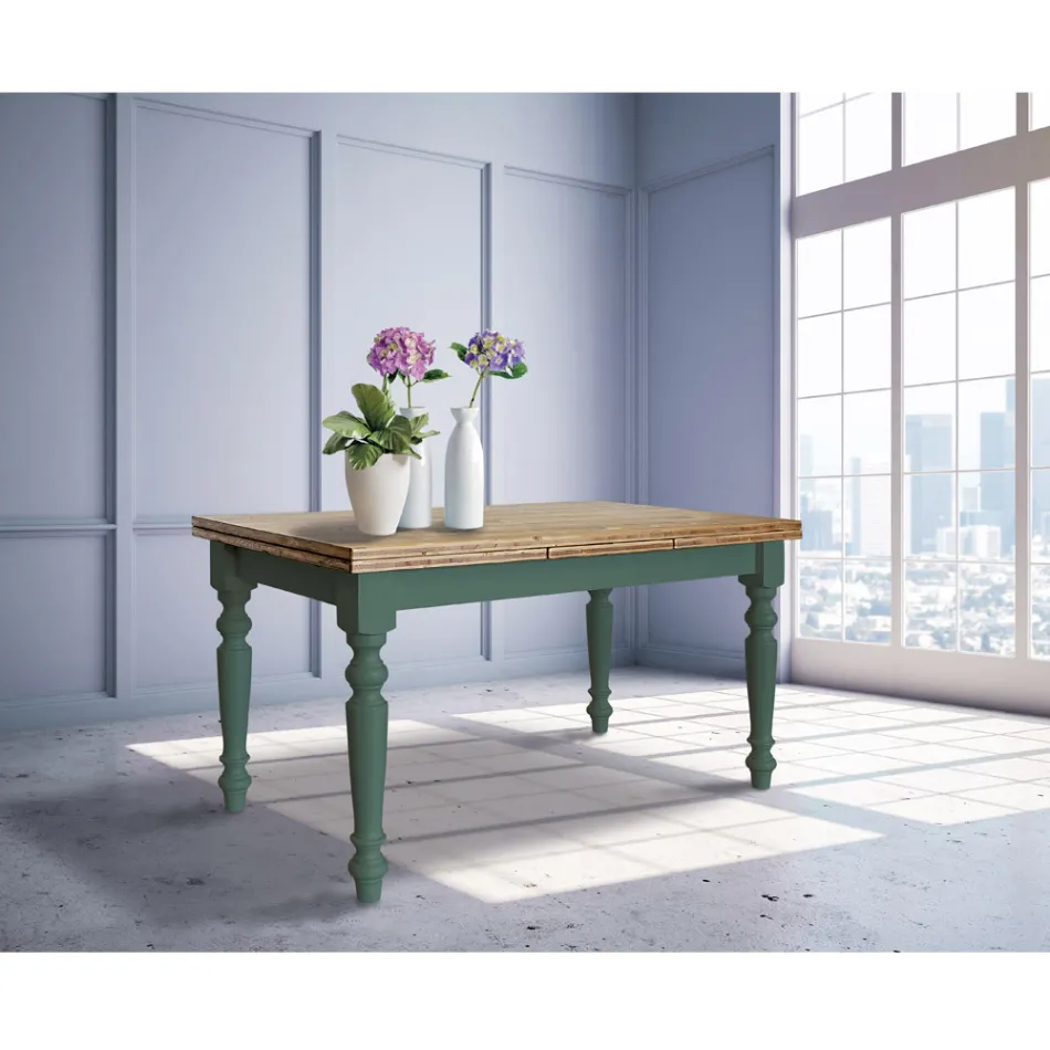 Rozkládací obývací stůl ze severské jedle Made in Italy - Benidorm Viadurini