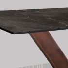 Obývací stůl z HPL s kovovou základnou Made in Italy - Riad Viadurini