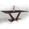 Obývací stůl z HPL s kovovou základnou Made in Italy - Riad