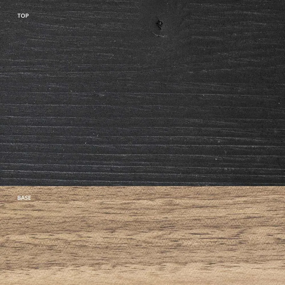 Obývací stůl kompletně vyrobený z dubu Made in Italy - Geolier Viadurini