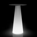 Venkovní vysoce lehký stůl s LED diodami z HPL a polyethylenu vyrobený v Itálii - Forlina