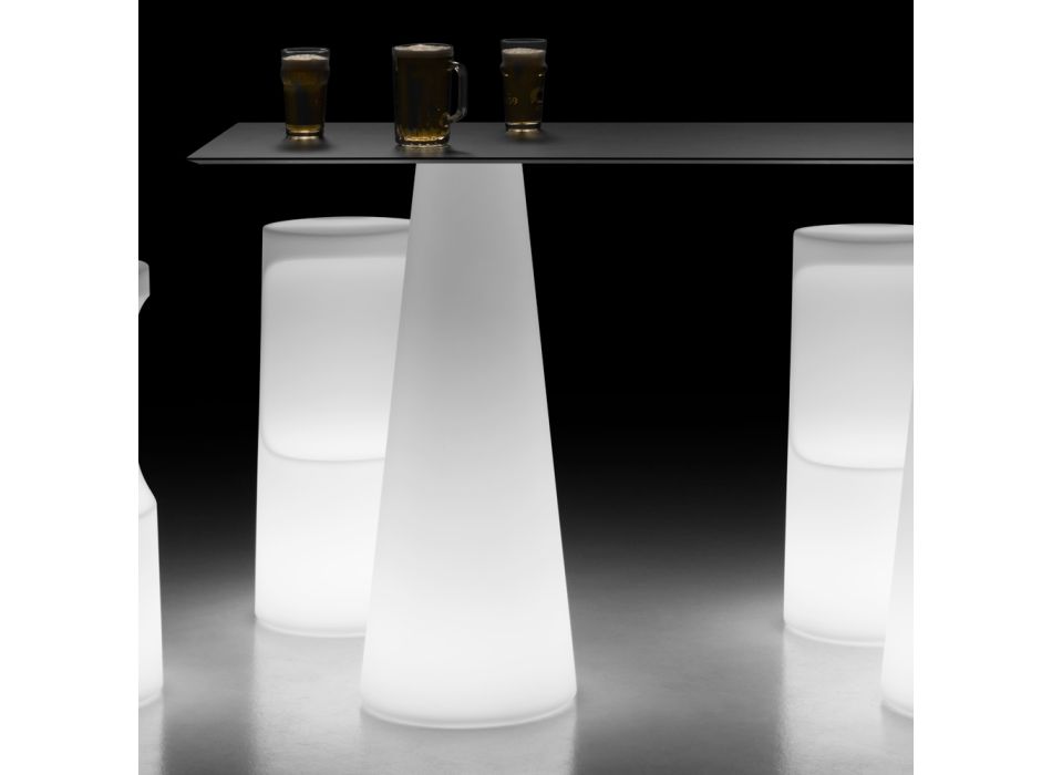 Moderní venkovní světelný stůl s LED podsvícením Made in Italy - Forlina Viadurini
