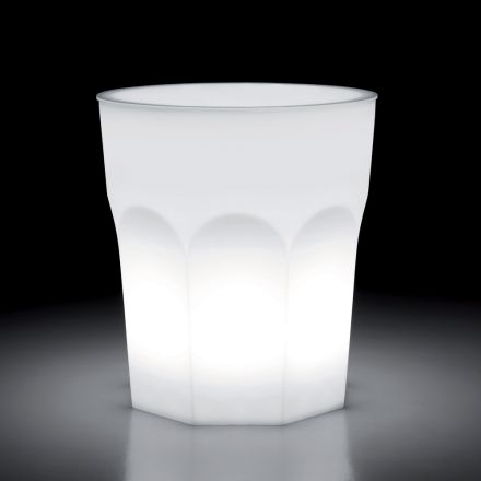 Venkovní designový světelný stůl z polyetylenu a HPL Made in Italy - Pucca Viadurini