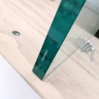 Moderní rozkládací stůl na 300 cm z lamina a skla Made in Italy - Tear Viadurini