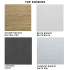 Moderní rozkládací stůl na 300 cm z lamina a skla Made in Italy - Tear Viadurini