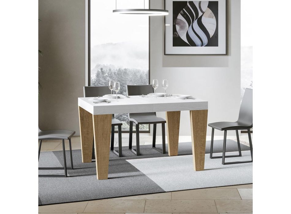 Moderní rozkládací stůl na 440 cm ze dřeva Made in Italy Wood - Mountain Viadurini
