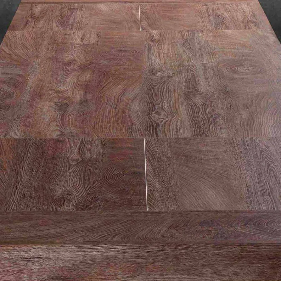 Moderní výsuvný stůl do 260/280 cm ze dřeva a kovu - Teramo Viadurini