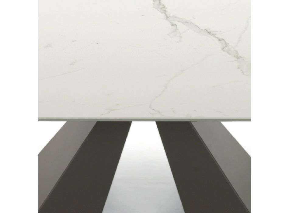 Moderní rozkládací stůl do 278 cm z keramiky Made in Italy - dalmatin Viadurini