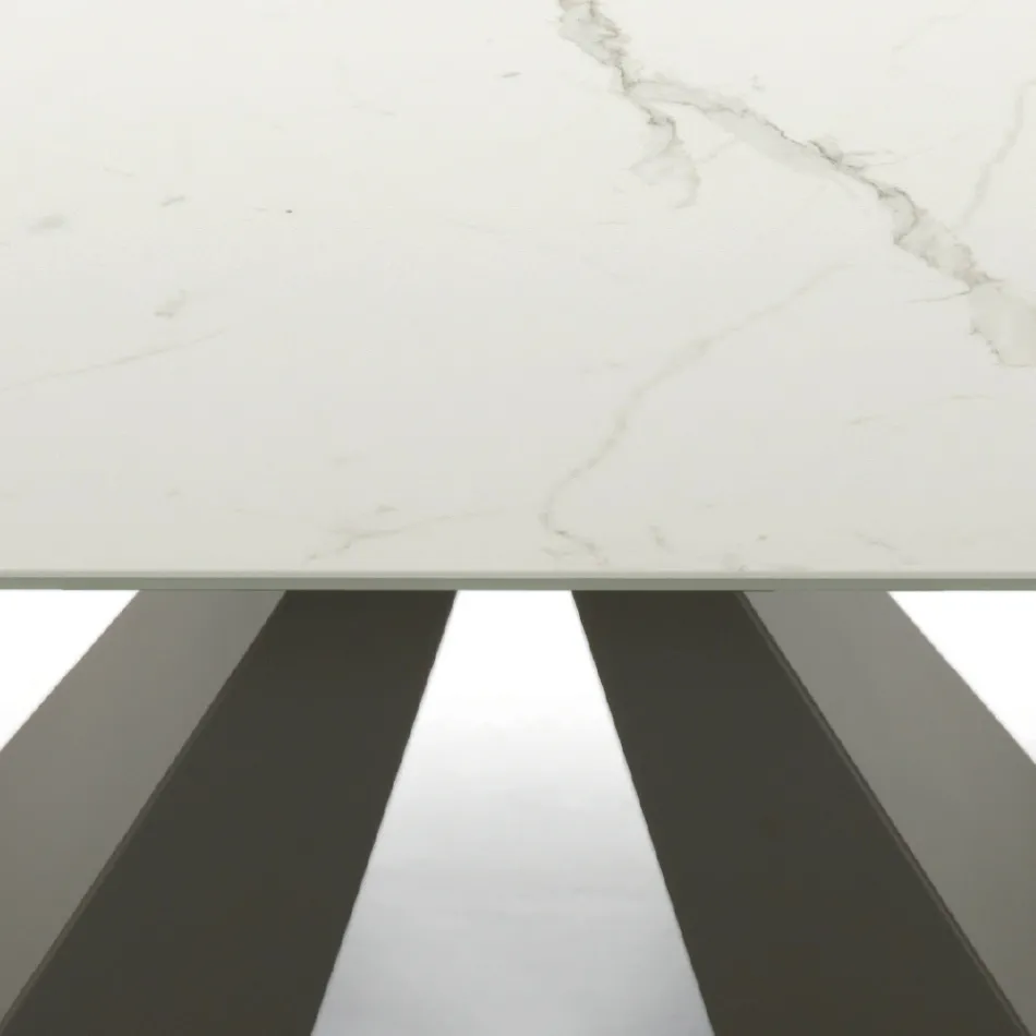 Moderní rozkládací stůl do 278 cm z keramiky Made in Italy - dalmatin Viadurini
