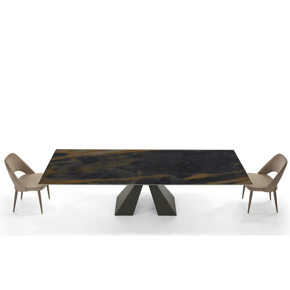 Moderní rozkládací stůl do 278 cm z keramiky Made in Italy - dalmatin Viadurini