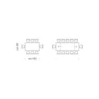 Moderní rozkládací stůl do 278 cm z keramiky Made in Italy - dalmatin Viadurini