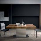 Moderní výsuvný stůl do 480 cm ve dřevě vyrobený v Itálii - Michael Viadurini