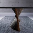 Moderní stůl s mramorovým efektem z kameniny vyrobený v Itálii, Adrano Viadurini