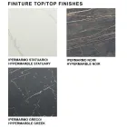 Moderní obdélníkový stůl z keramiky a oceli vyrobený v Itálii - Settimmio Viadurini