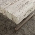 Stolek nebo výsuvná stůl s vrchol v melaminu Palau Viadurini