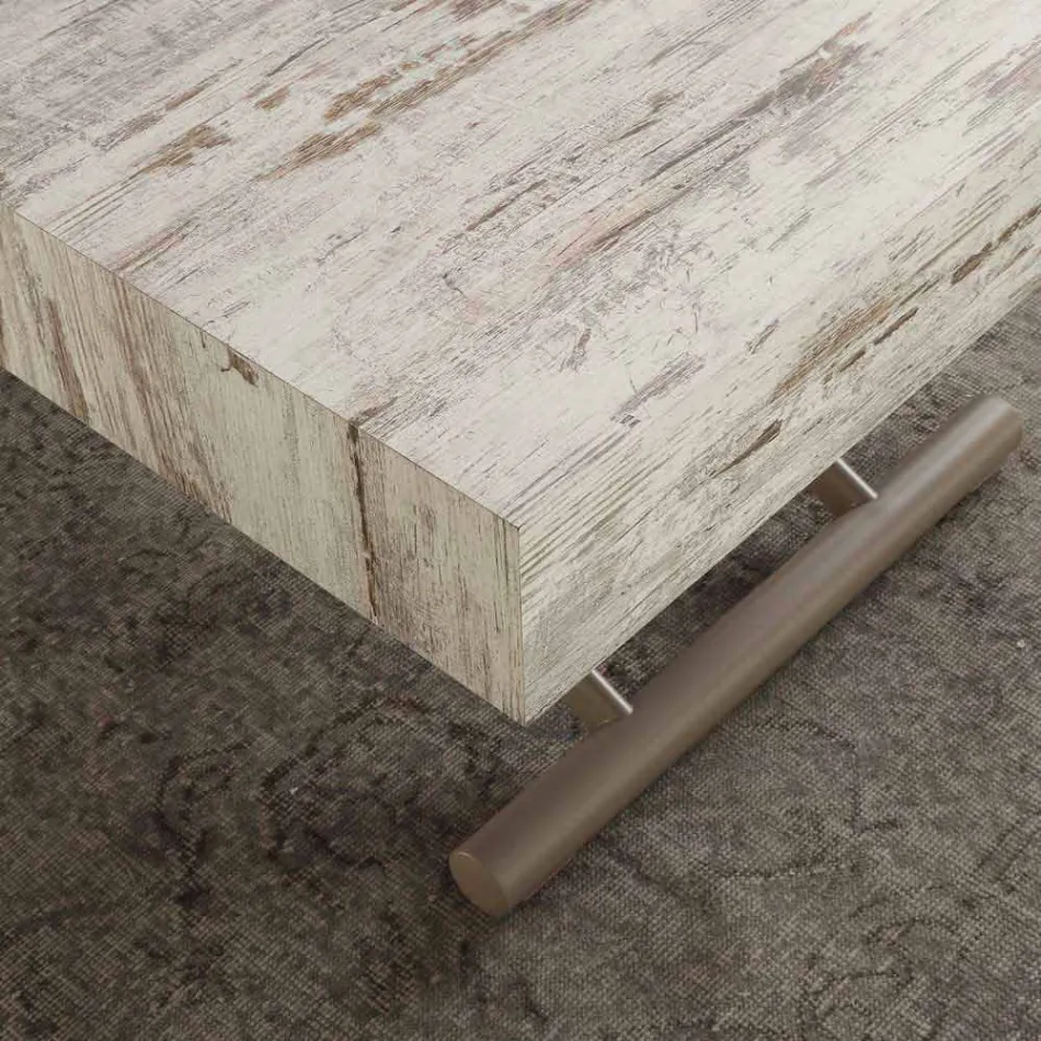 Stolek nebo výsuvná stůl s vrchol v melaminu Palau Viadurini